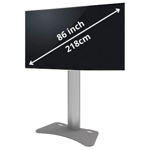 Groot tv-scherm op statief tijdens een evenement