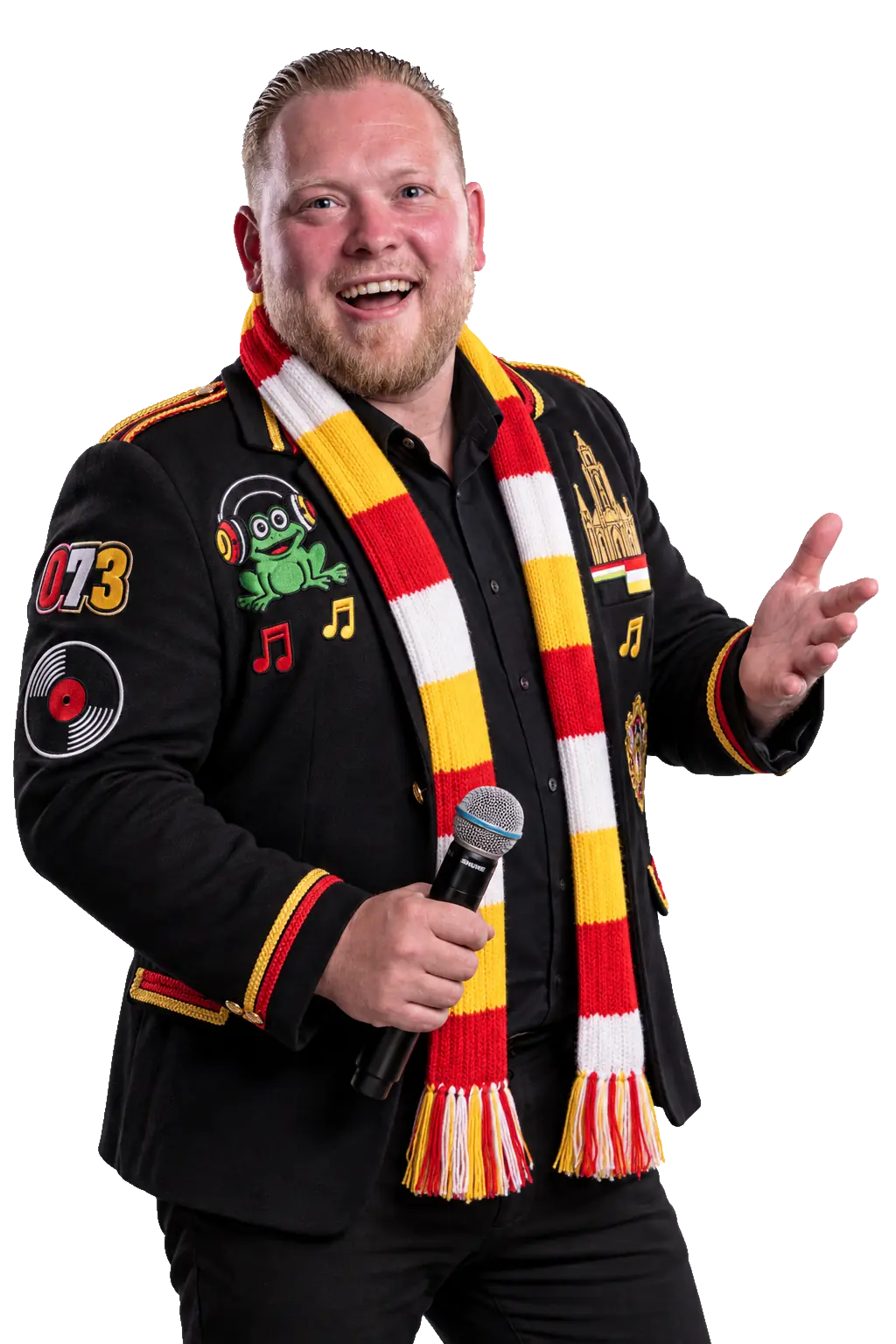 Kevin Froger in feestelijke carnavalskleding