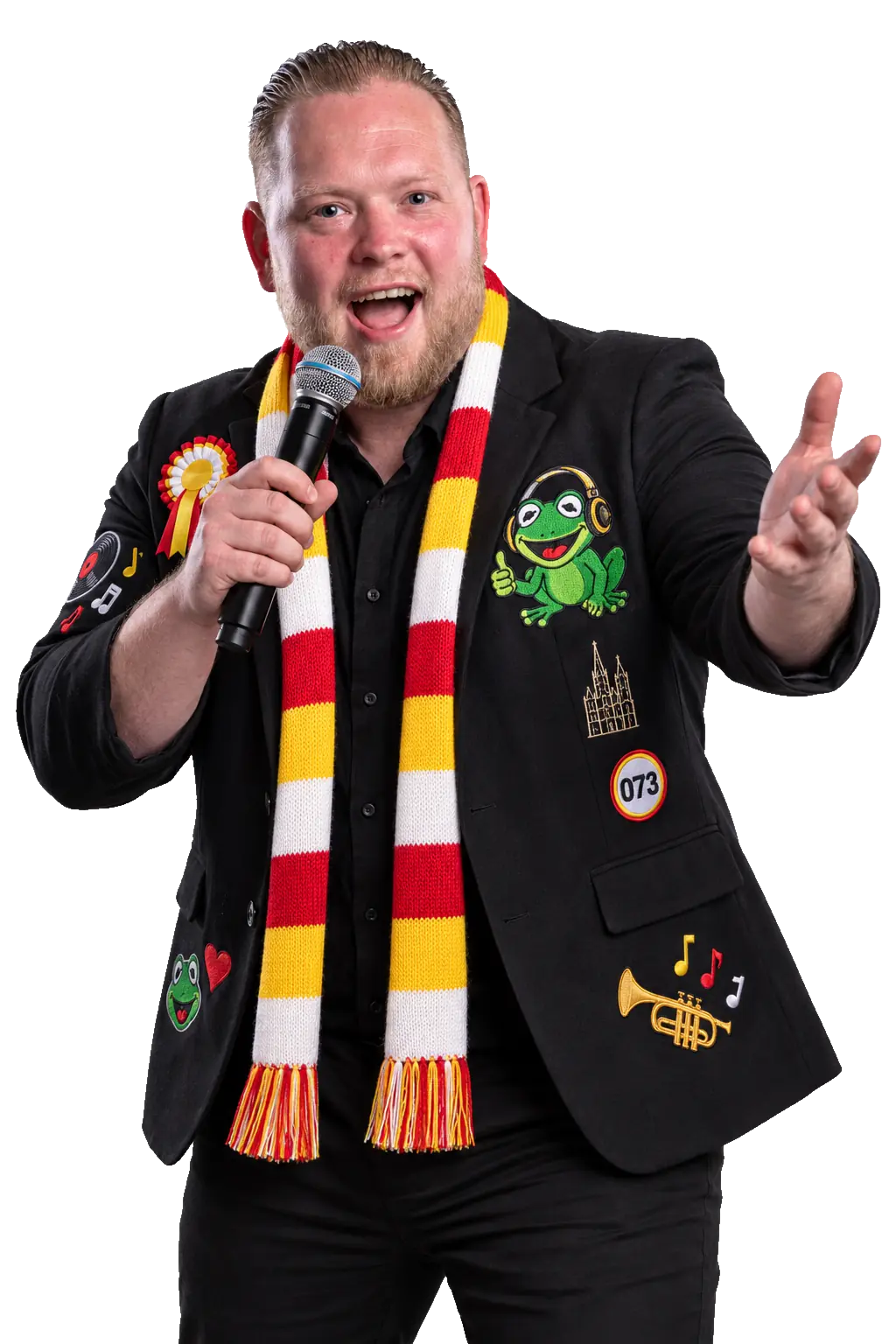 Kevin Froger in Carnaval-stijl